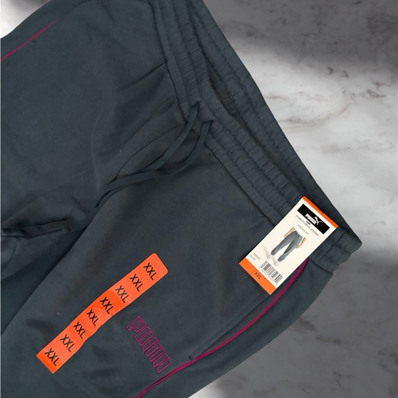 PUMA Women's Fleece Jogger External Drawcord Side Pockets Elastic Ankle cuff XXL - Picture 3 of 5